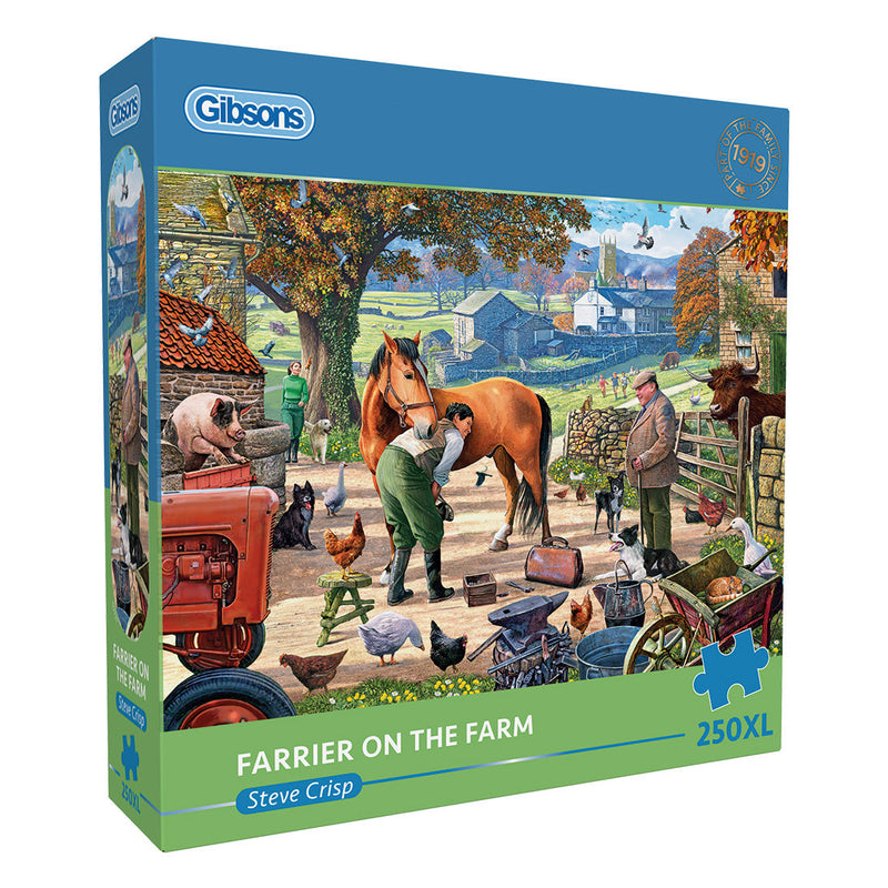 Farrier on the farm G2727 gibsons 250 extra large piece jigsaw puzzle