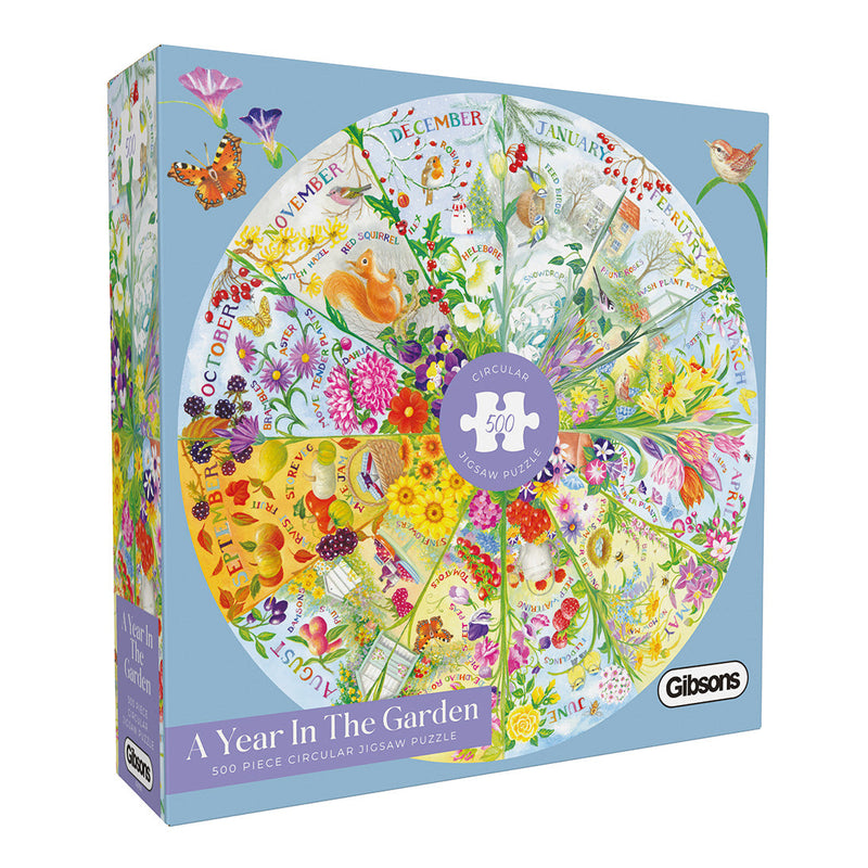 A Year in the garden 4 x 500 piece jigsaw puzzle G3705