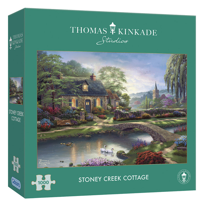 Thomas Kinkade Stoney Creek Cottage 1000 piece puzzle