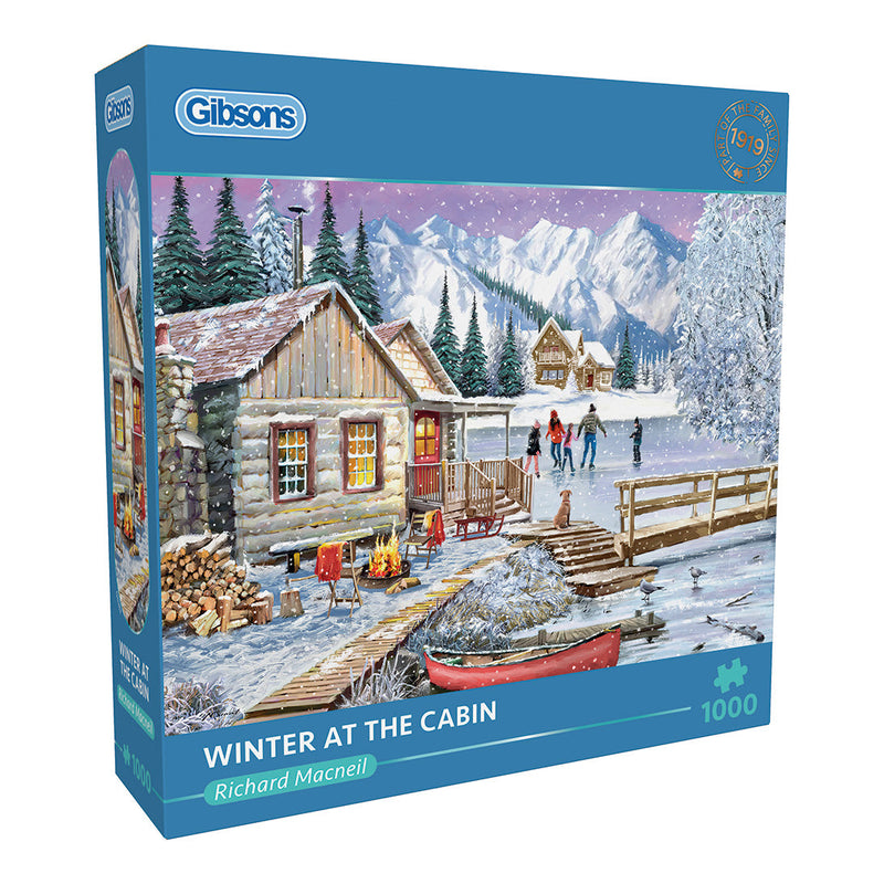 Winter at the Cabin 1000 piece jigsaw puzzle