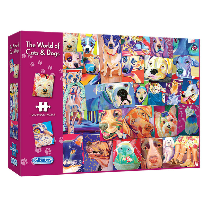 The world of cats and dogs 1000 piece jigsaw puzzle G7136