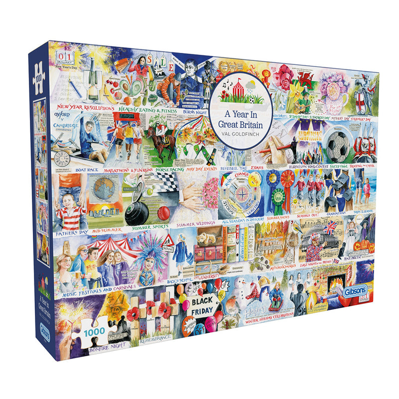 A year in Britain 1000 piece jigsaw puzzle G7140