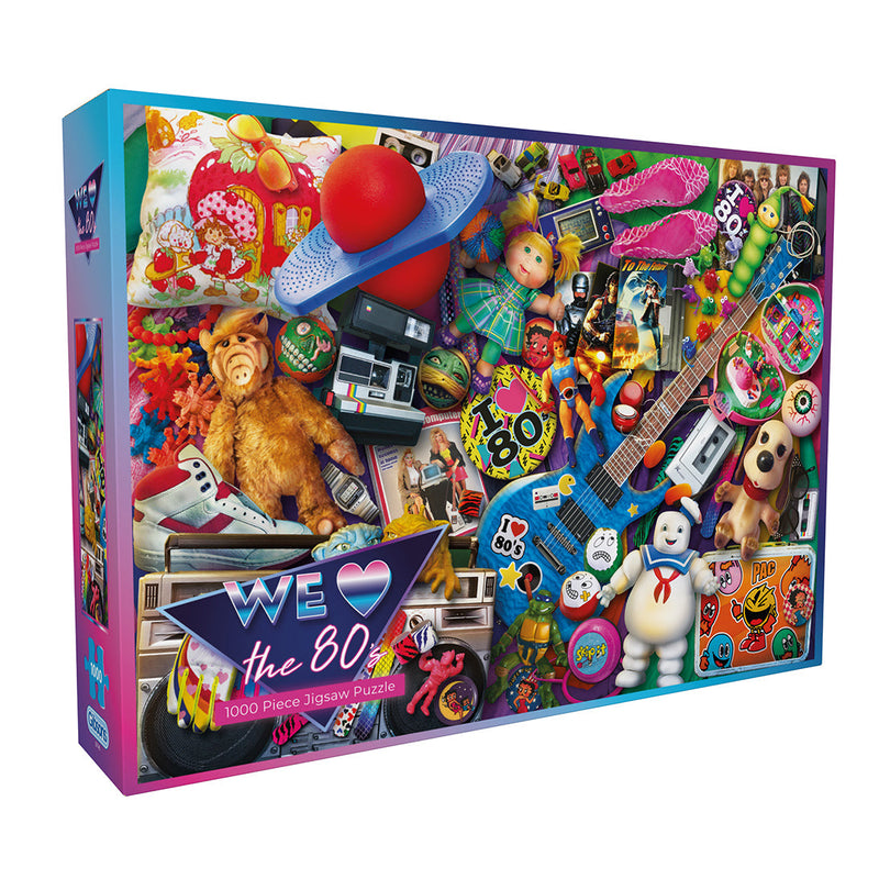 We love the 80s 1000 piece jigsaw puzzle G7145