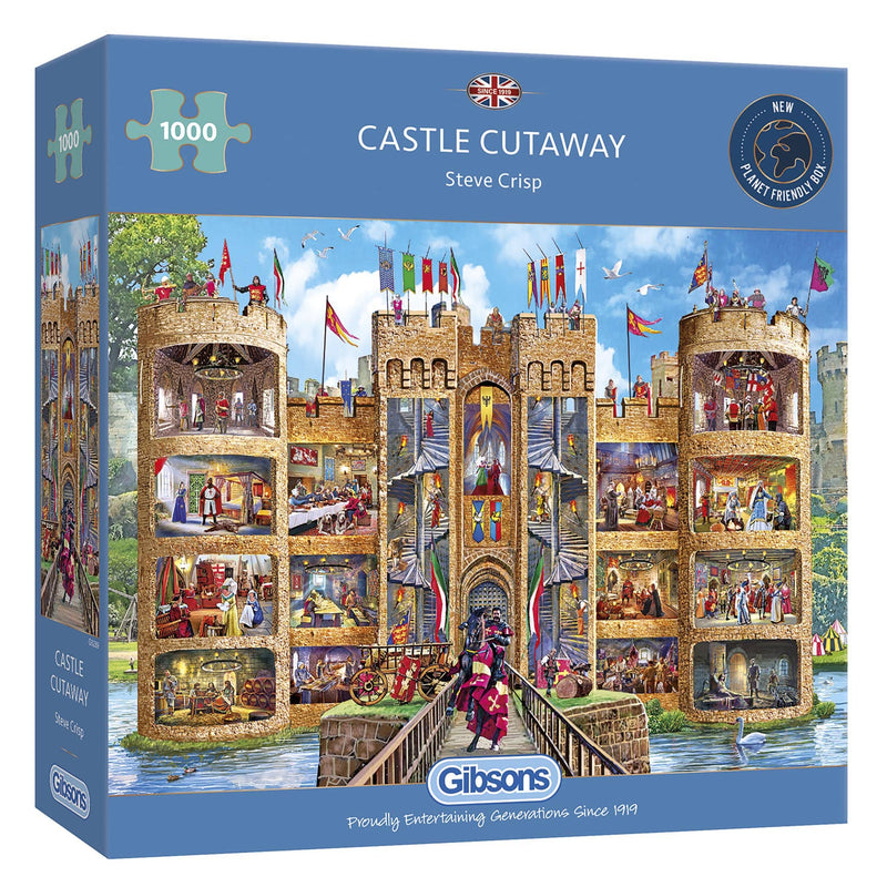 Gibsons Castle Cutaway 1000 Piece Jigsaw Puzzle from Gibsons