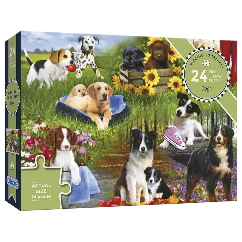 Dogs- Extra Large Piece Jigsaw Puzzle for those living with dementia from Gibsons