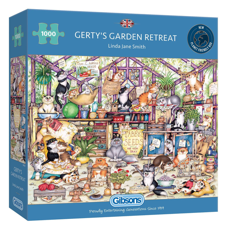 Gerty’s Garden Retreat 1000 Piece Jigsaw Puzzle For Adults From Gibsons