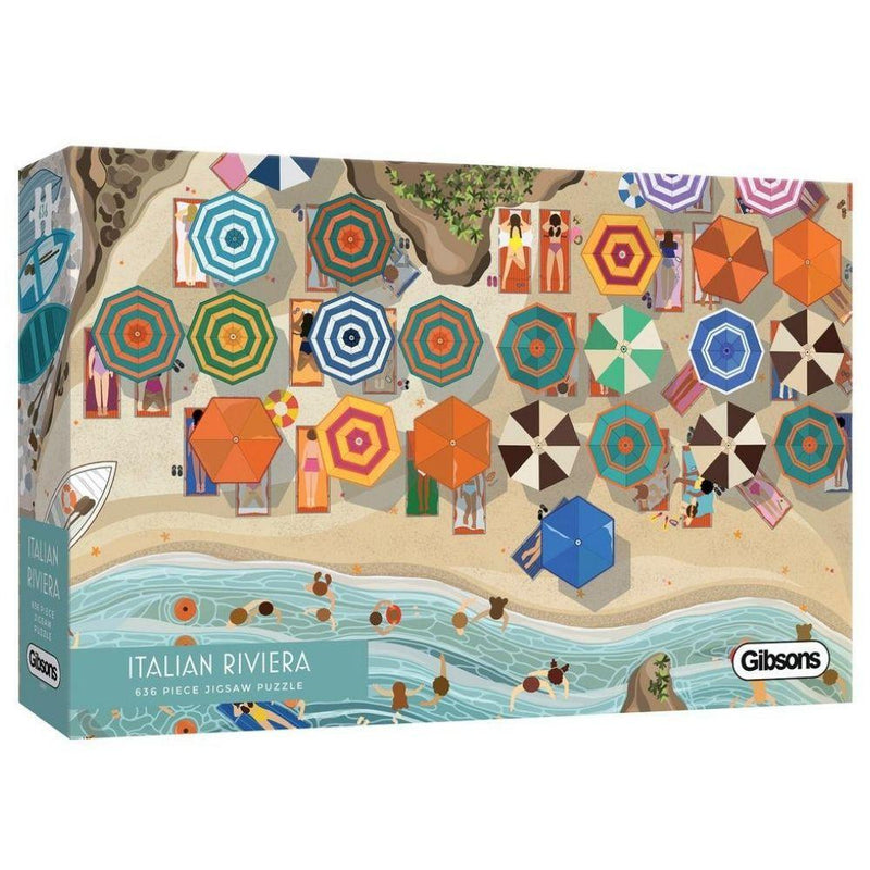 Gibsons Italian Riveria 636 Piece Jigsaw Puzzle for Adults