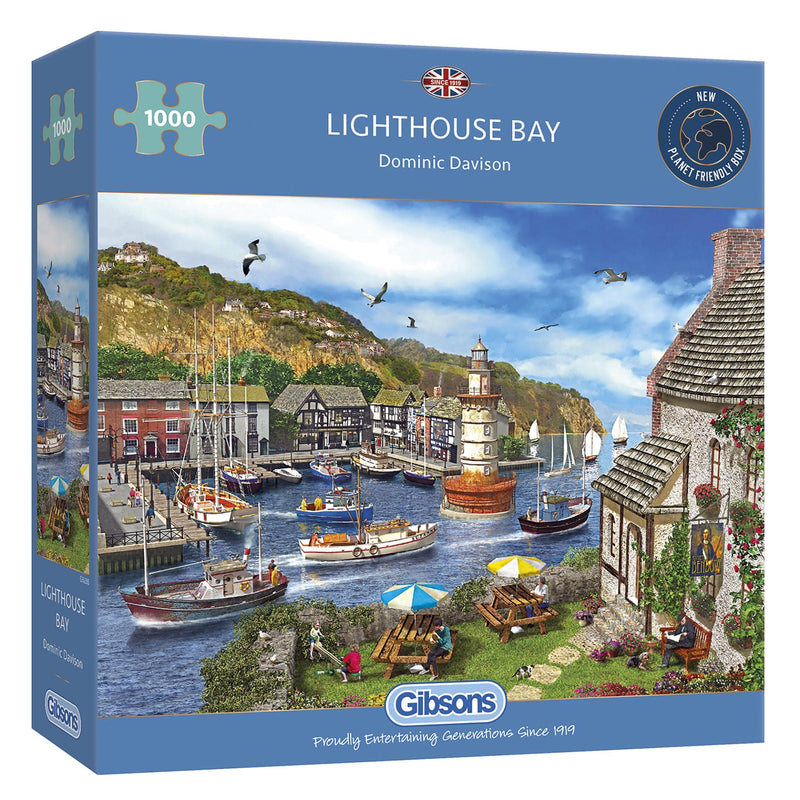 Gibsons Lighthouse Bay 1000 Piece Jigsaw Puzzle for adults