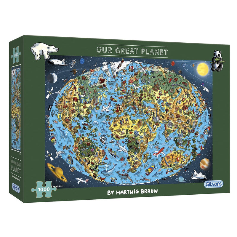 Our Great Planet 1000 Piece Jigsaw Puzzle for Adults from Gibsons  