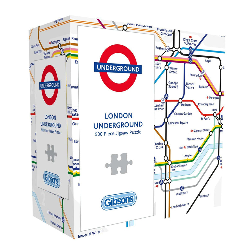 Gibsons TFL London Underground Map 500 Piece Jigsaw Puzzle