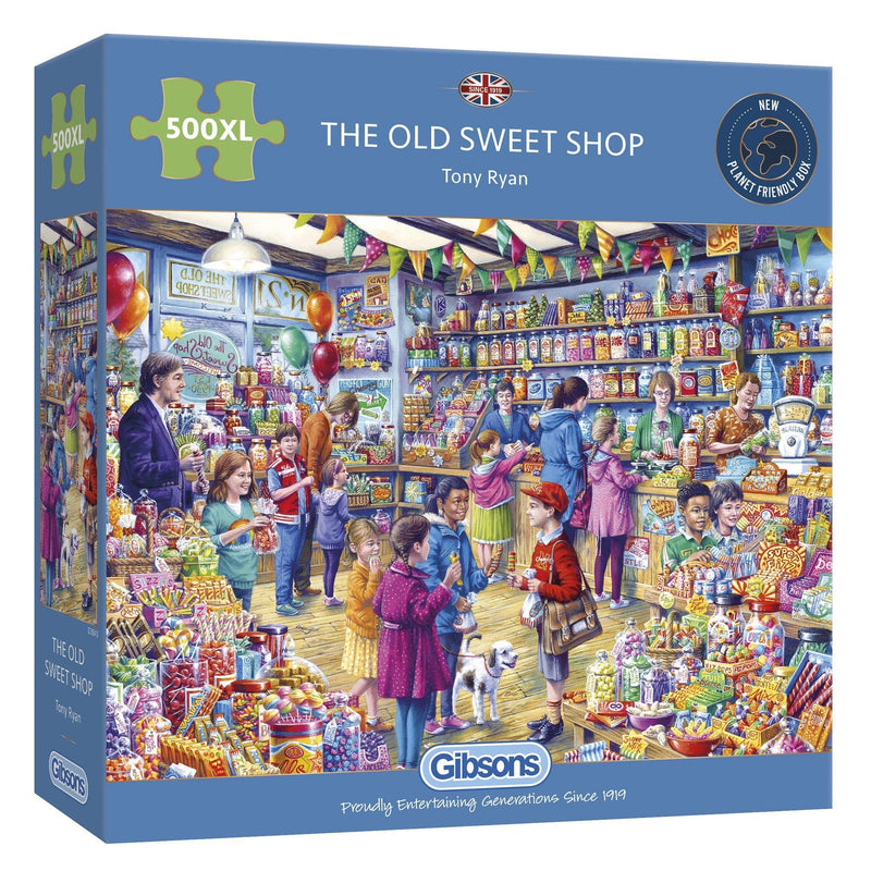 Gibsons The Old Sweet Shop 500 Extra Large Piece Jigsaw Puzzle for adults