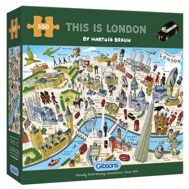 Gibsons This is London 500 Piece Jigsaw Puzzle for Adults