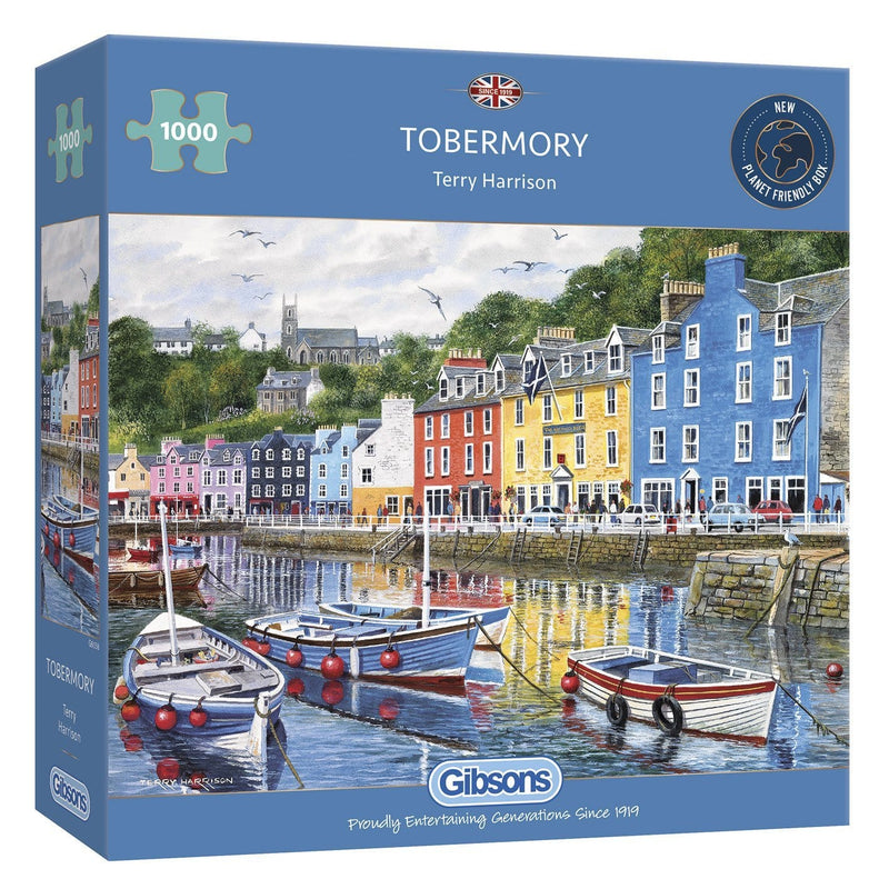 Tobermory 1000 piece jigsaw puzzle for adults from Gibsons