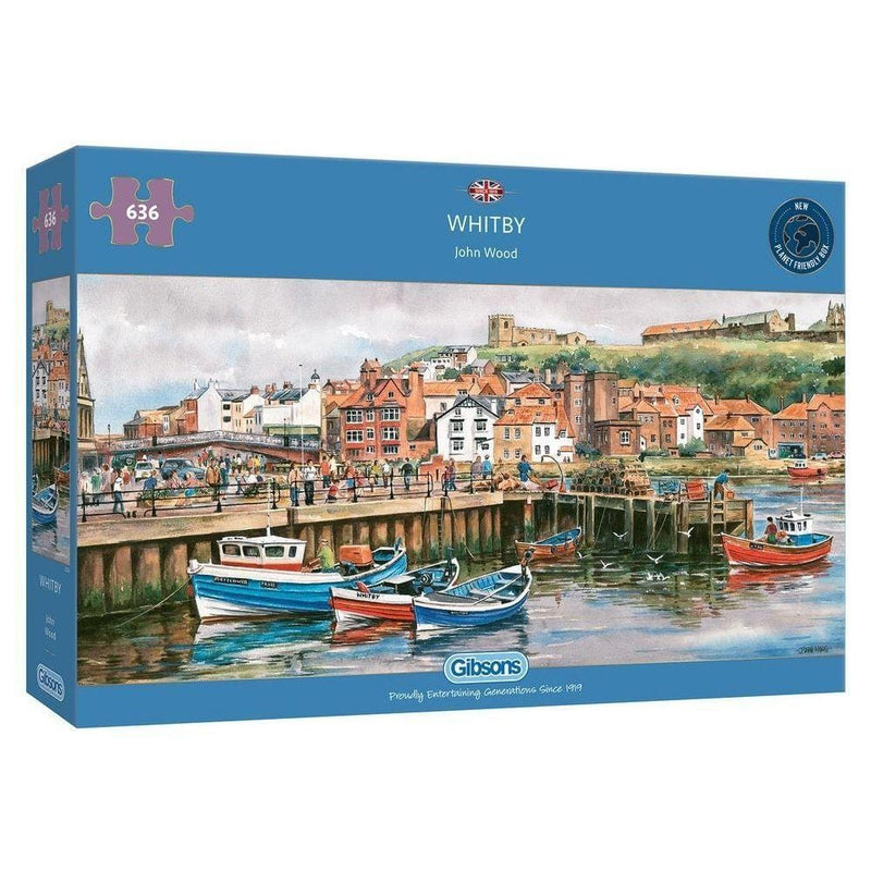 Gibsons Whitby Harbour 636 piece panoramic jigsaw puzzle for adults